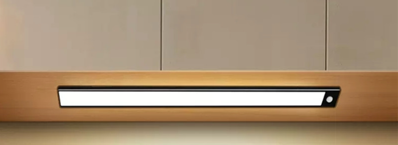 Ultra-Thin Wardrobe Cabinet LED Motion Sensor Night Rechargeable Magnetic Smart Bedside Strip Light_voghion.com