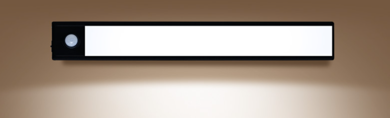 Ultra-Thin Wardrobe Cabinet LED Motion Sensor Night Rechargeable Magnetic Smart Bedside Strip Light_voghion.com