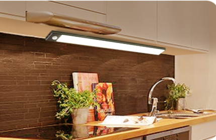 Ultra-Thin Wardrobe Cabinet LED Motion Sensor Night Rechargeable Magnetic Smart Bedside Strip Light_voghion.com