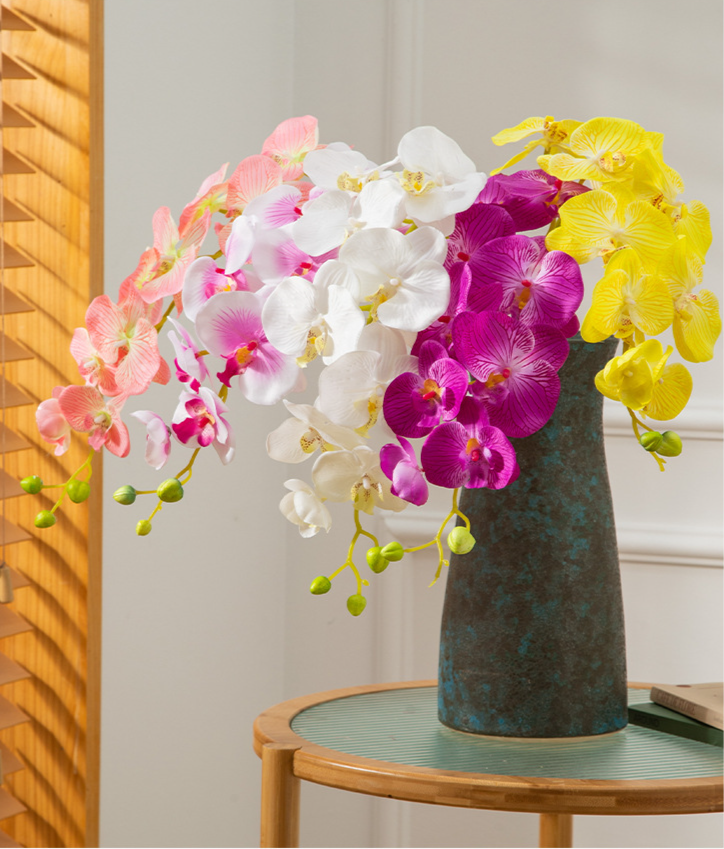 Artificial Phalaenopsis Silk Flowers For Wedding Decoration_voghion.com