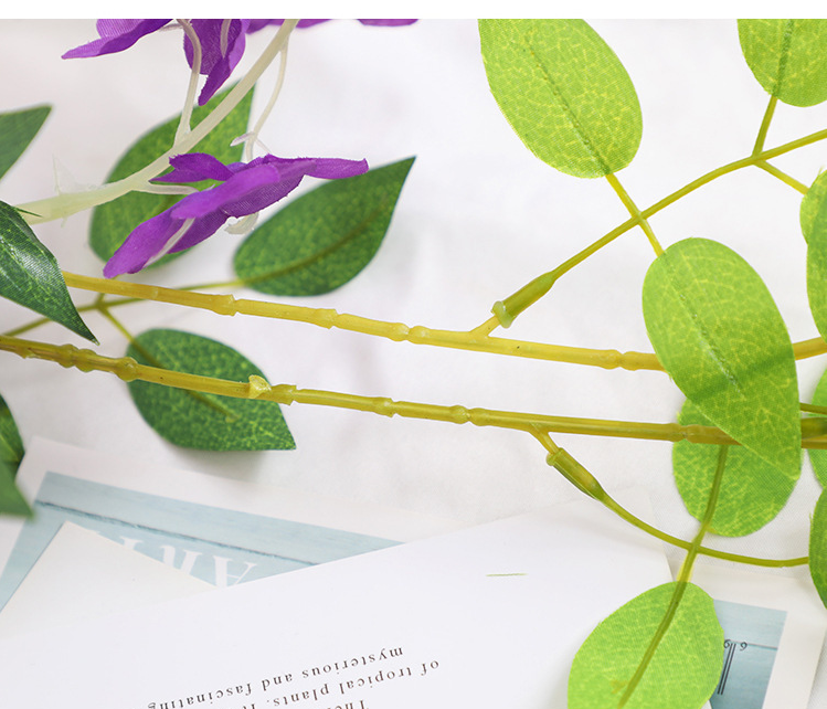Artificial Wisteria Garland For Wedding Ceiling Floral Decoration_voghion.com