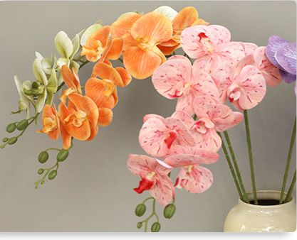 Artificial Phalaenopsis Silk Flowers For Wedding Decoration_voghion.com