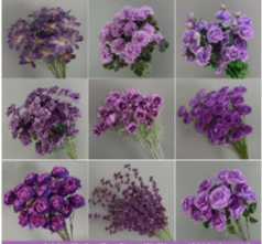 Flores artificiales moradas para bodas y arreglos florales_voghion.com