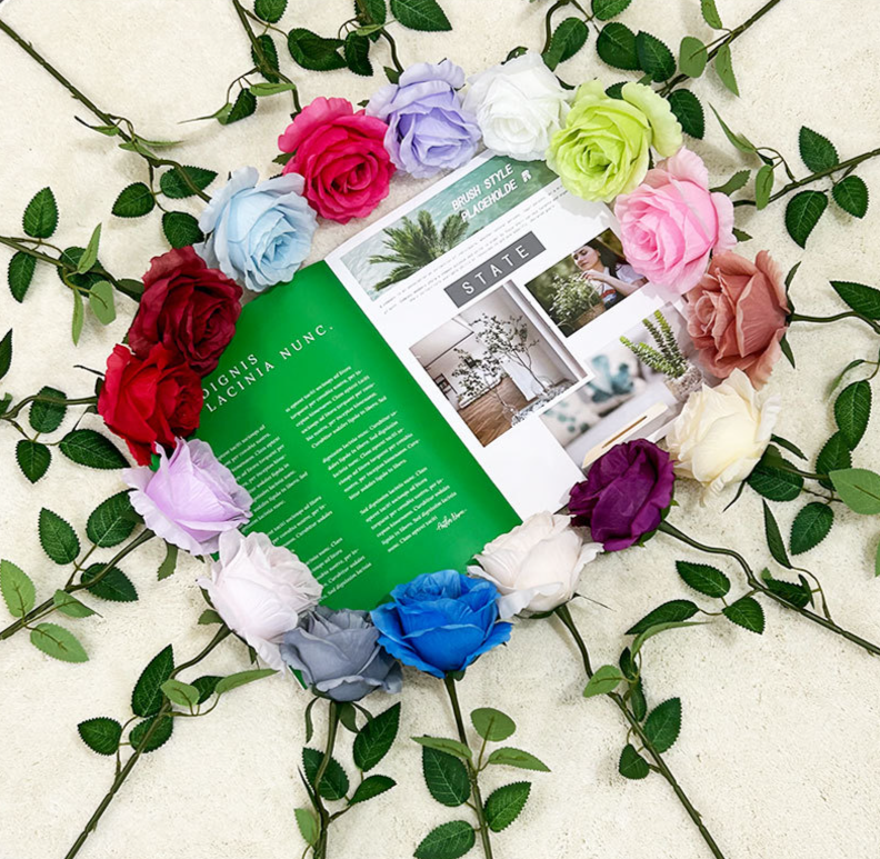 Artificial Silk Anna Rose Flower For Elegant Wedding Decoration_voghion.com