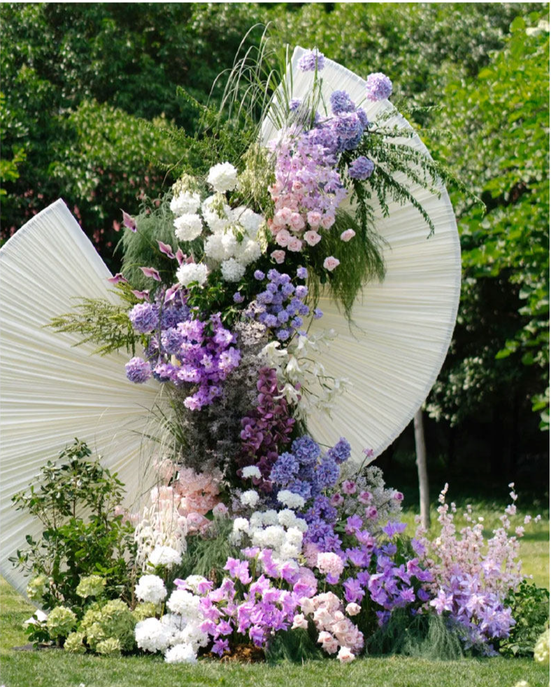 Flores artificiales moradas para bodas y arreglos florales_voghion.com