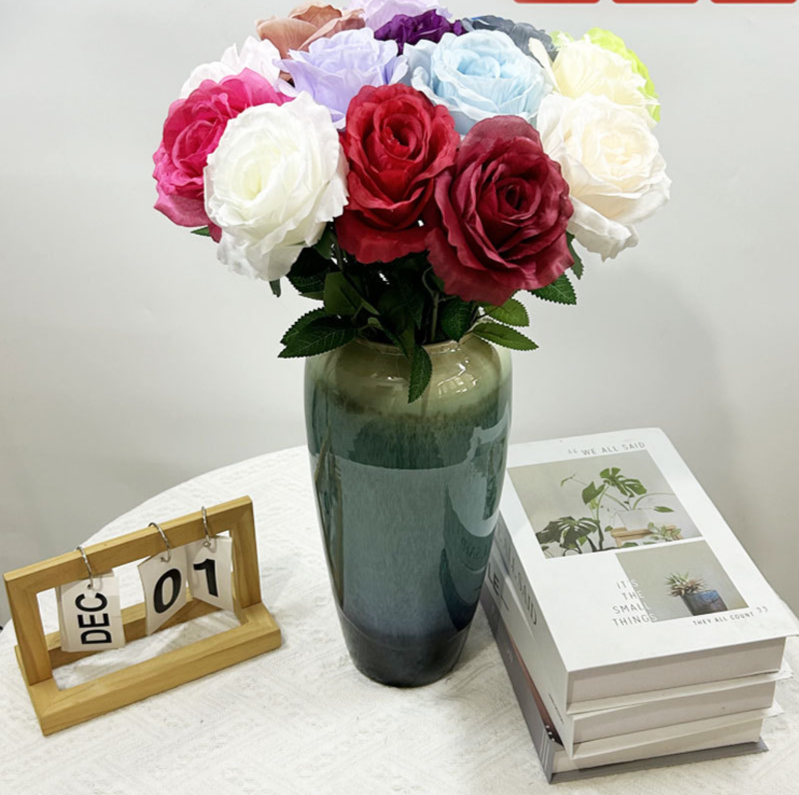 Artificial Silk Anna Rose Flower For Elegant Wedding Decoration_voghion.com