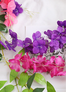 Artificial Wisteria Garland For Wedding Ceiling Floral Decoration_voghion.com