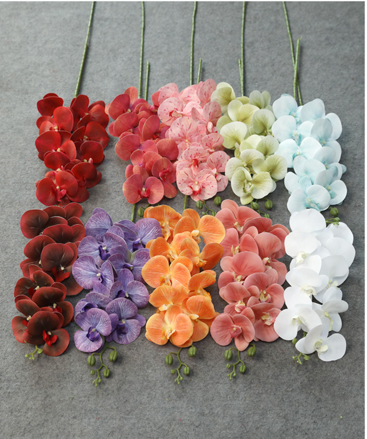 Artificial Phalaenopsis Silk Flowers For Wedding Decoration_voghion.com