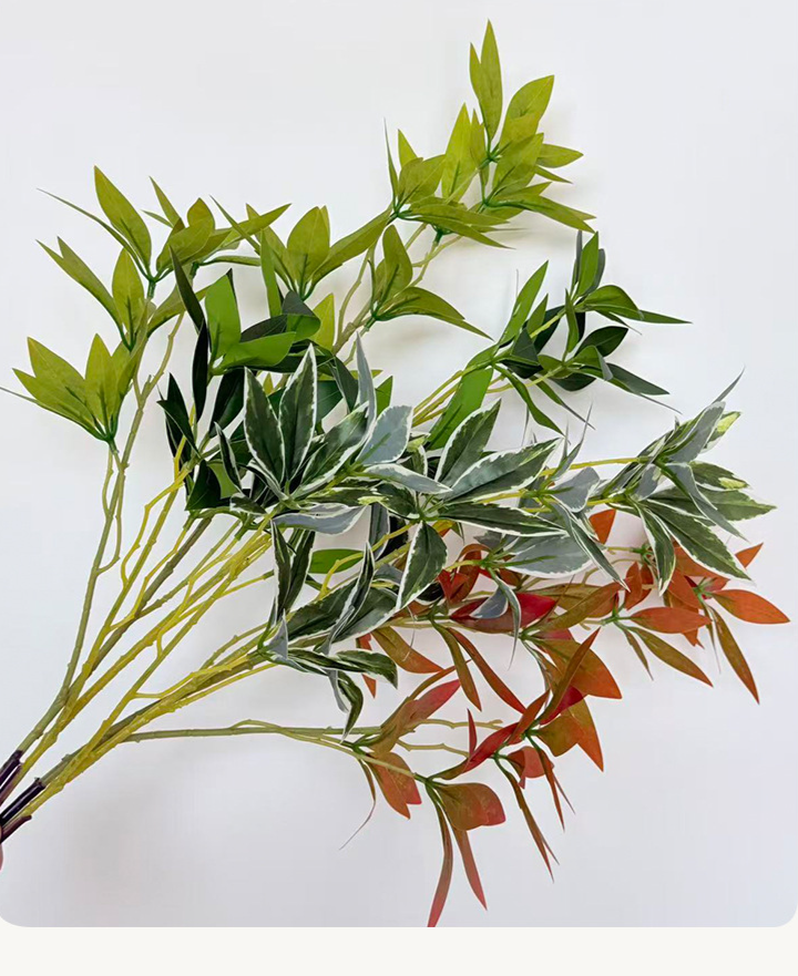 Artificial Fortune Leaves For Home Decor Green Plant Display_voghion.com