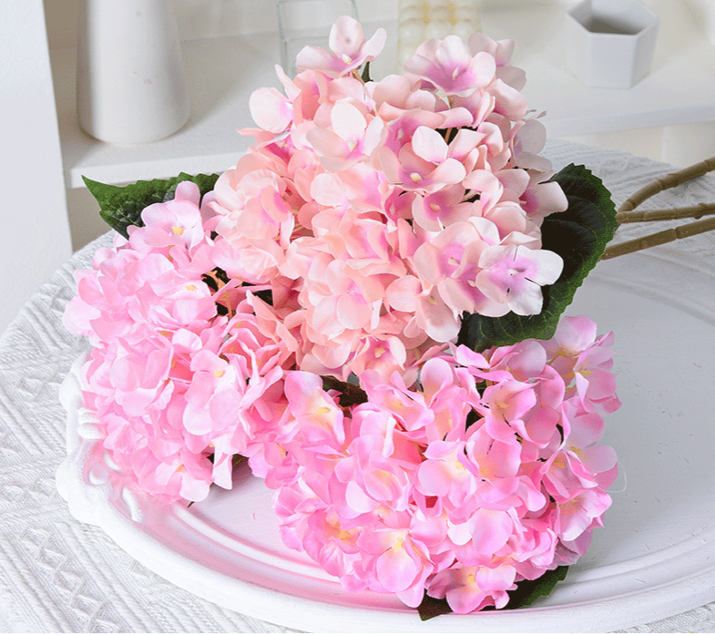 Artificial Hydrangea Silk Flowers For Wedding Home Decoration_voghion.com