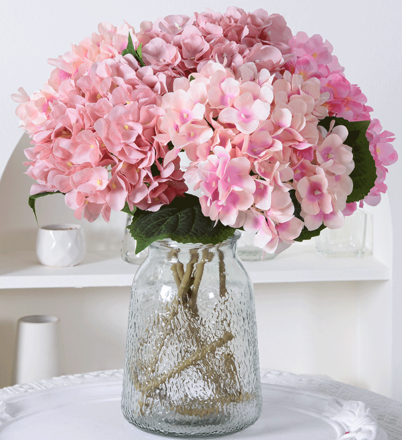 Artificial Hydrangea Silk Flowers For Wedding Home Decoration_voghion.com