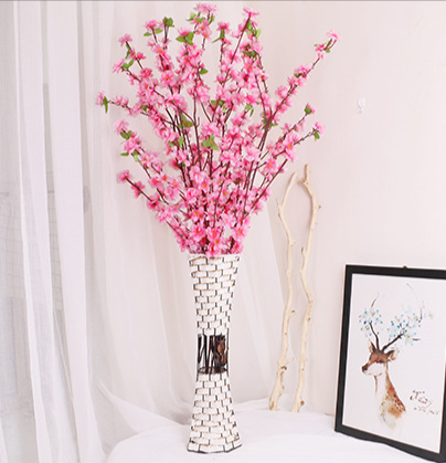 Artificial Peach Blossom Branch For Wedding And Garden Decor_voghion.com