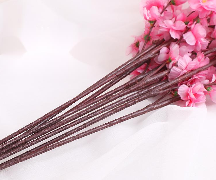 Artificial Peach Blossom Branch For Wedding And Garden Decor_voghion.com