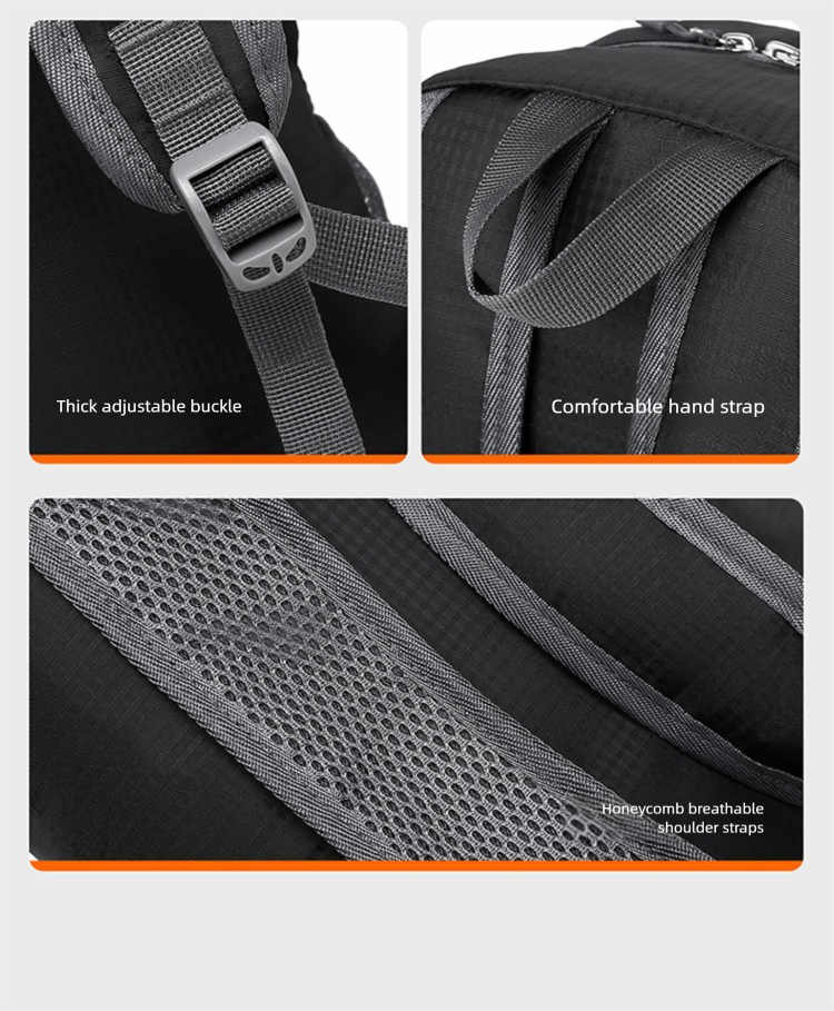 Outdoor Sports Folding Storage Bag, Lightweight For Mountain Climbing Hiking, Large-capacity Camping And Picnic Backpack_voghion.com
