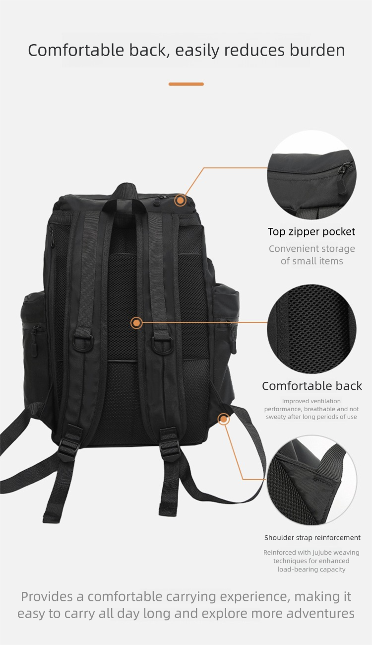 Sports Outdoor Mountaineering Large-capacity Hiking Bag, Personalized Couple's Workwear Backpack_voghion.com