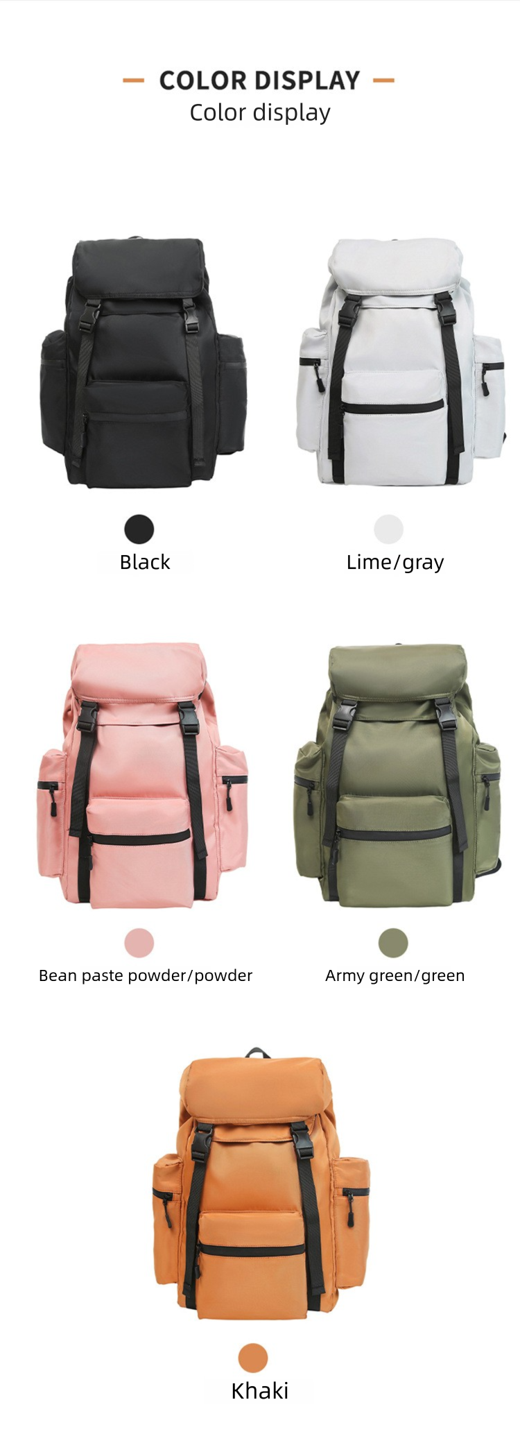 Sports Outdoor Mountaineering Large-capacity Hiking Bag, Personalized Couple's Workwear Backpack_voghion.com