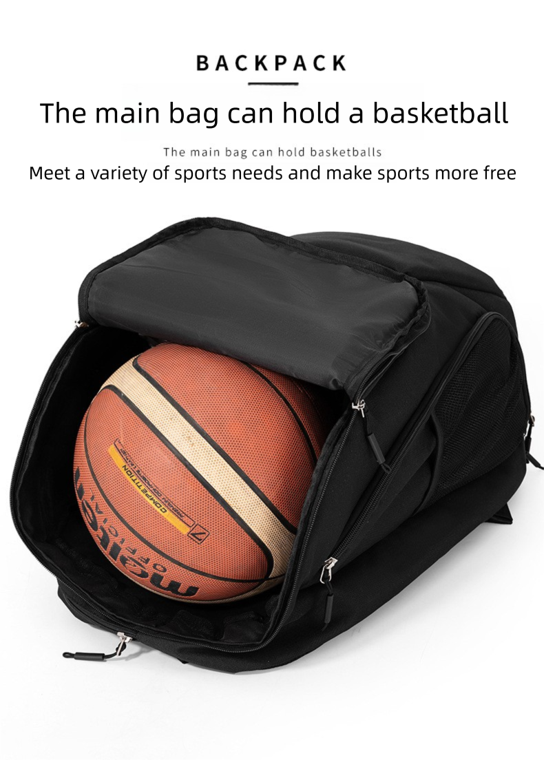 Multifunctional Basketball Backpack Sports Bag For Training_voghion.com