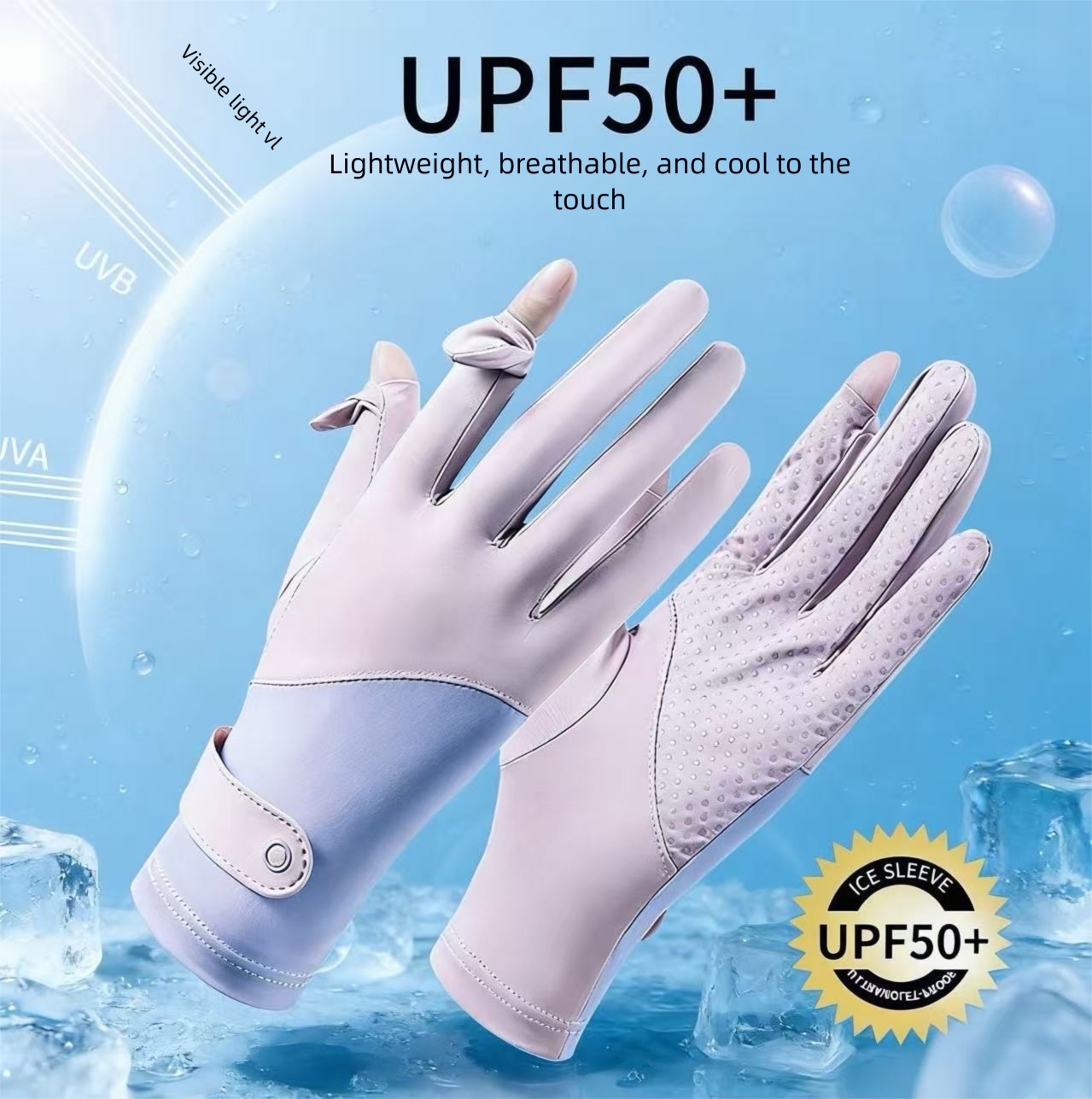 Women's Hiking Gloves For Mountaineering Sun Protection Cycling_voghion.com