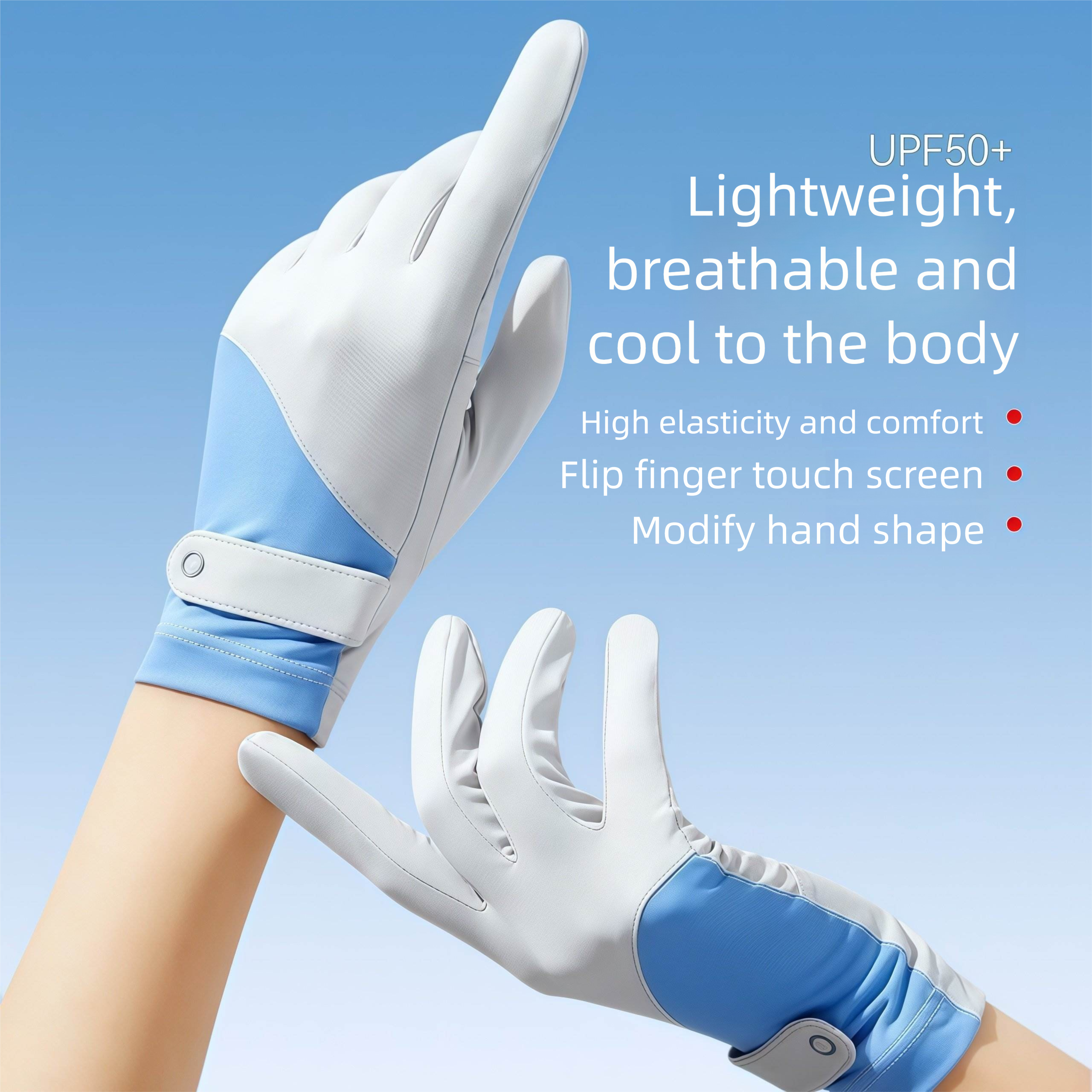 Women's Hiking And Mountaineering Gloves For Outdoor Climbing, Sun Protection, Ice Silk, Cycling, Fitness, Non-slip,_voghion.com