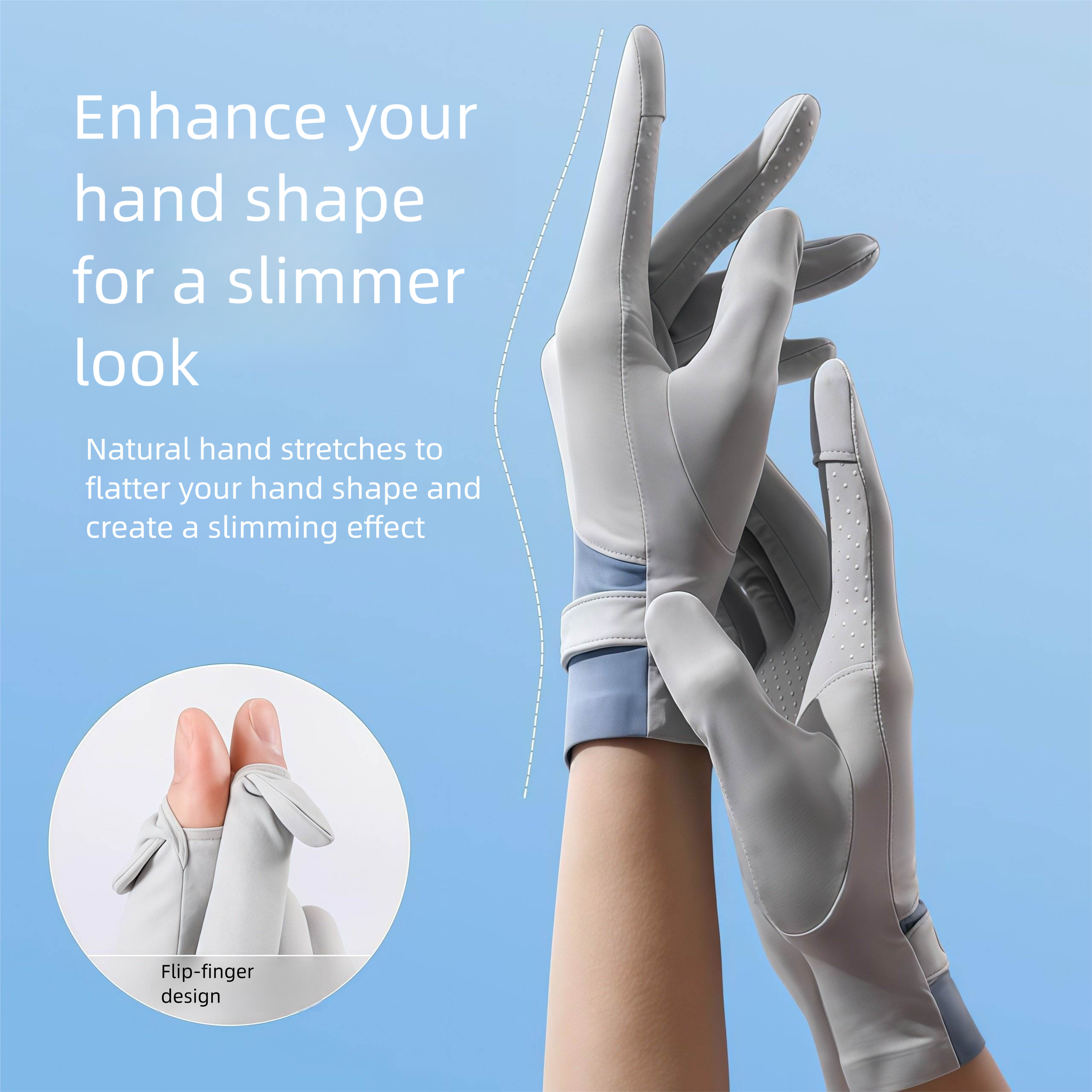 Women's Hiking And Mountaineering Gloves For Outdoor Climbing, Sun Protection, Ice Silk, Cycling, Fitness, Non-slip,_voghion.com