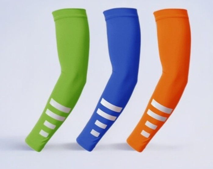 Outdoor Quick-dry Cycling Arm Night Running Sports Protective Gear, Reflective Solid Color Ice Silk Sleeves, Sun_desvips.com