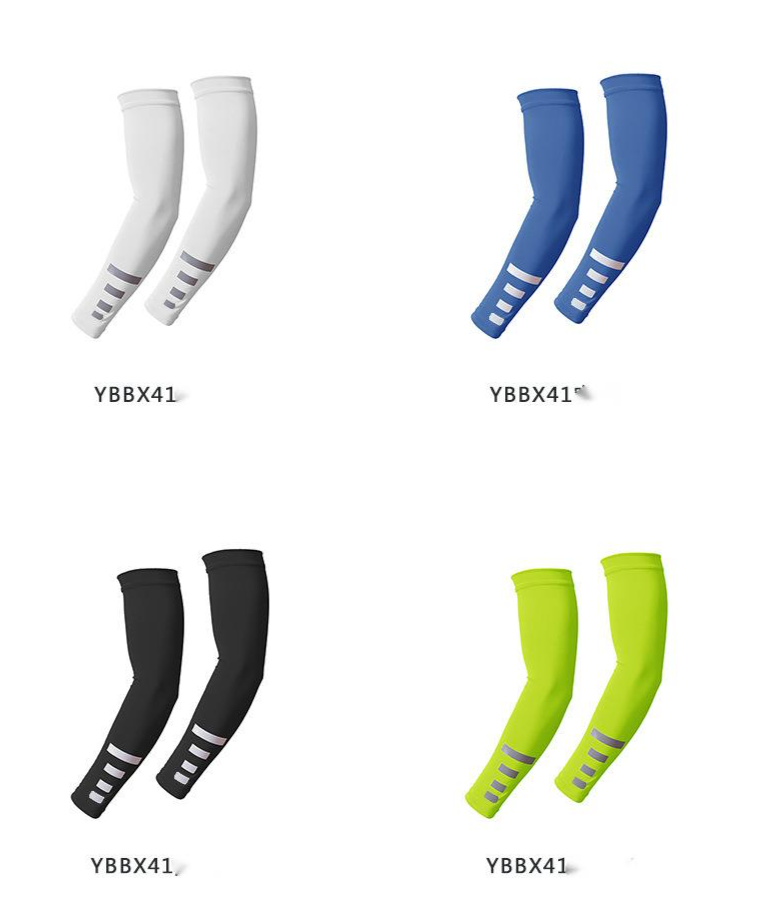 Outdoor Quick-dry Cycling Arm Night Running Sports Protective Gear, Reflective Solid Color Ice Silk Sleeves, Sun_desvips.com