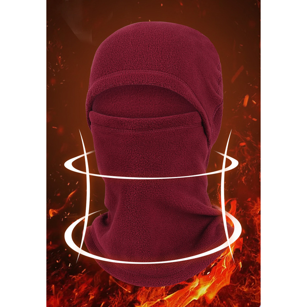 Ruidong Autumn And Winter Ski Mask Integrated Polar Fleece Windproof Coldproof Cycling Outdoor Warm Headgear_voghion.com