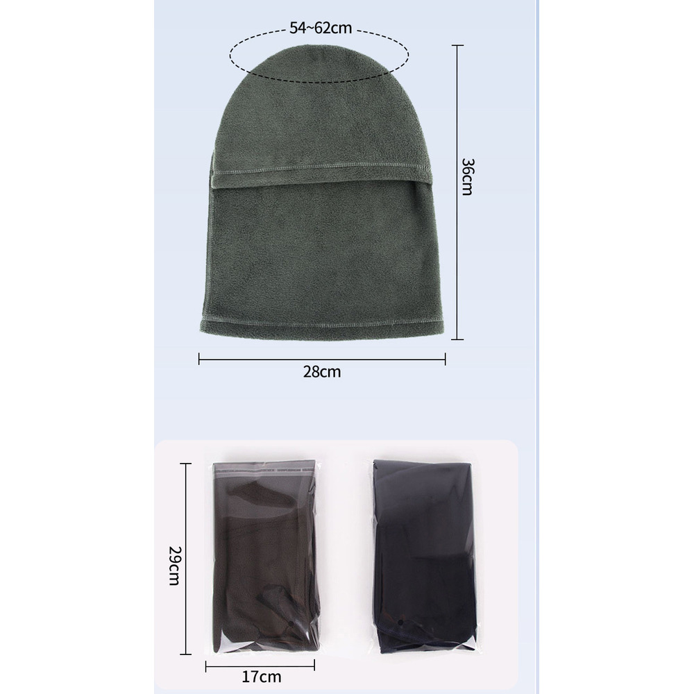 Ruidong Autumn And Winter Ski Mask Integrated Polar Fleece Windproof Coldproof Cycling Outdoor Warm Headgear_voghion.com