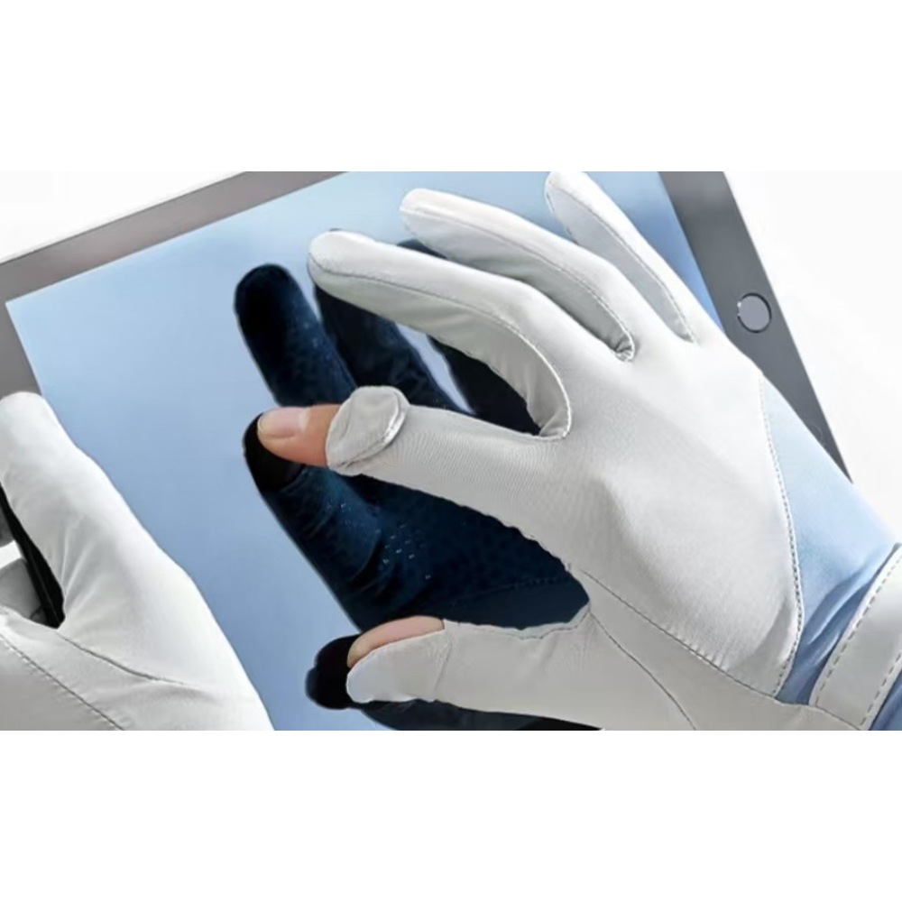 Gants de surf ultra-fins en soie glacée, protection UV UPF50+, antidérapants, pour le rafting, le paddle, la natation et la plongée._voghion.com