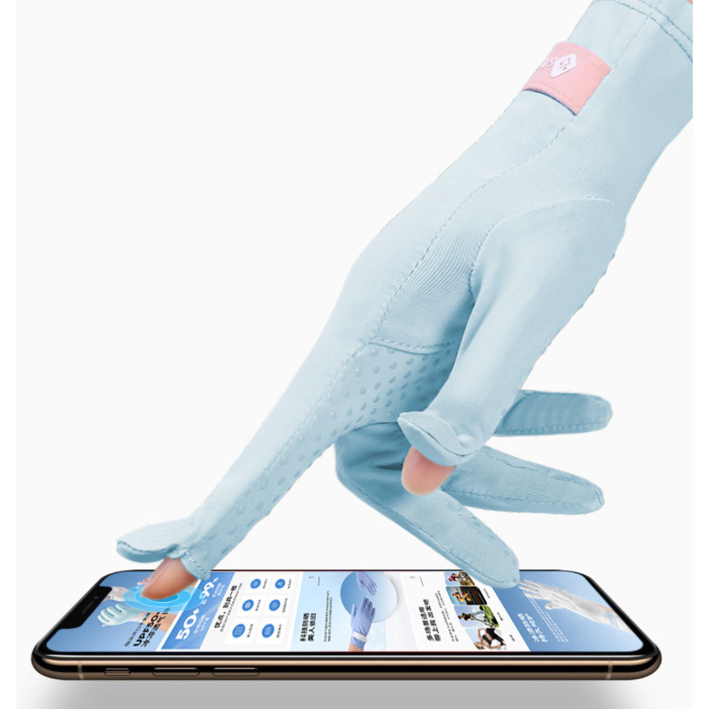 Gants de surf ultra-fins en soie glacée, protection UV UPF50+, antidérapants, pour le rafting, le paddle, la natation et la plongée._voghion.com