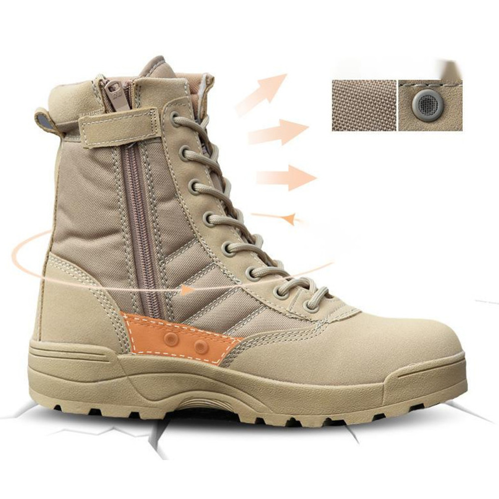 Combat Training High Top Breathable Hiking Men Meh Tactical Ultralight Spring Summer Outdoor Trekking Shoe Martin_voghion.com
