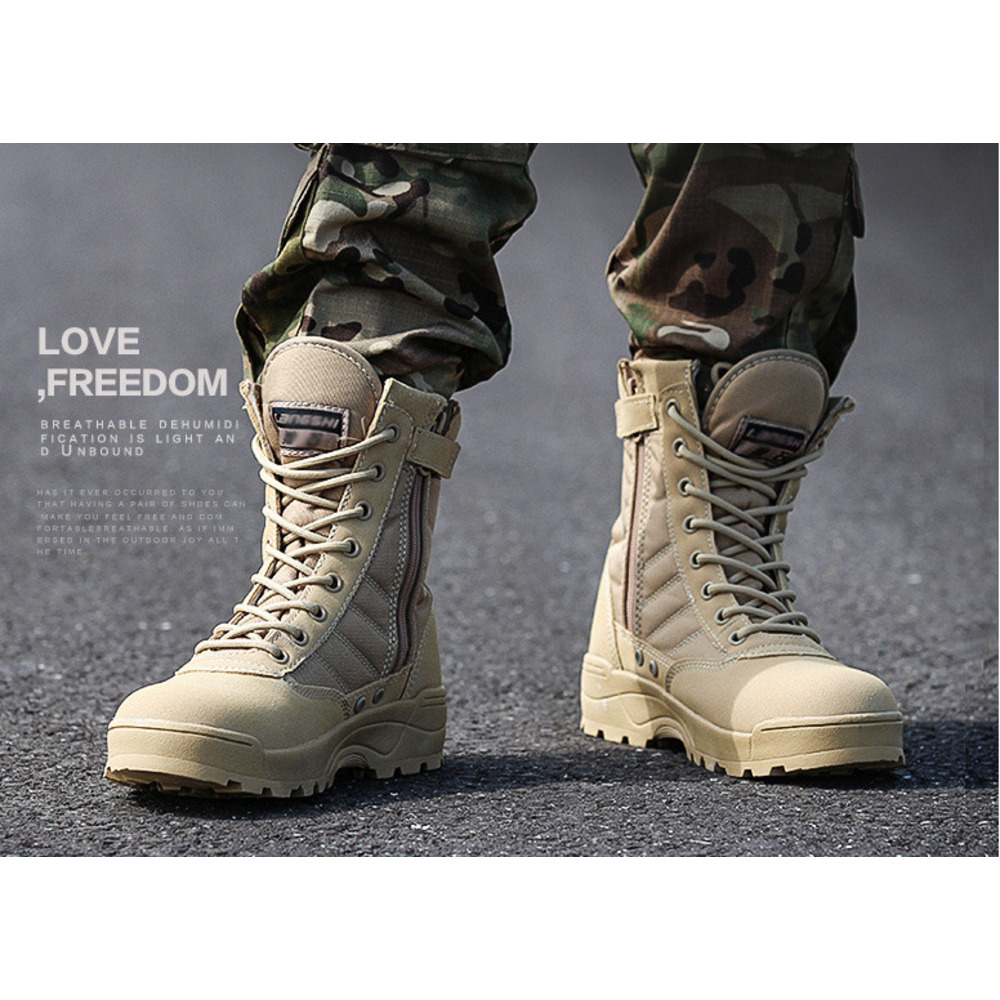 Combat Training High Top Breathable Hiking Men Meh Tactical Ultralight Spring Summer Outdoor Trekking Shoe Martin_voghion.com
