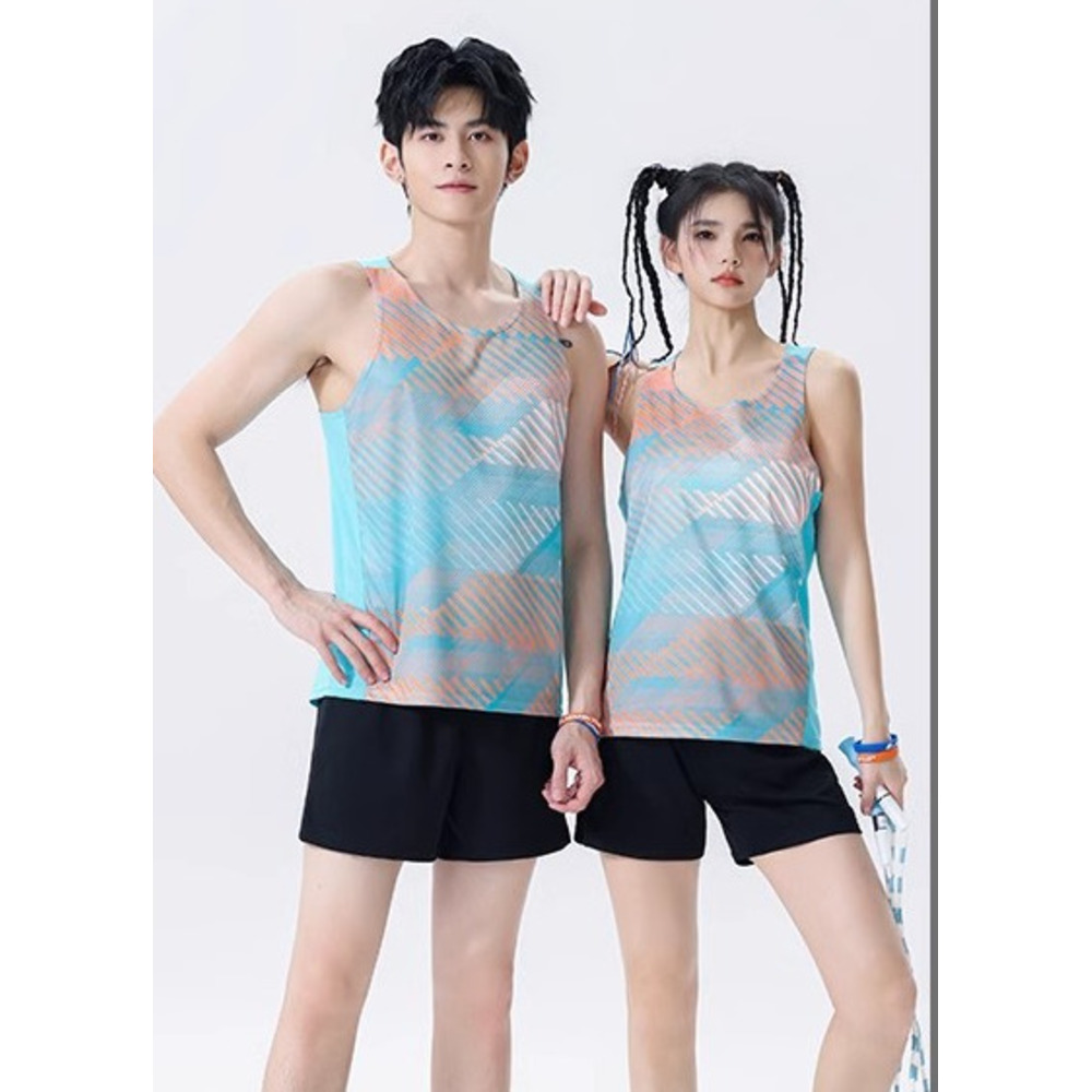 Track Field Set For Men And Women Printed Marathon Running Competition Athlete Training Suit Sports Student Physical_voghion.com