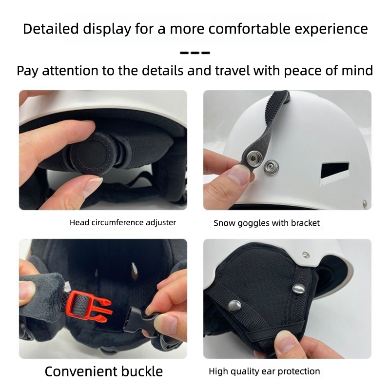 Eastinear Ski Helmet Men Women, Impact Resistant, Shock Absorbing, Large Head Circumference, Professional Outdoor Gear_voghion.com