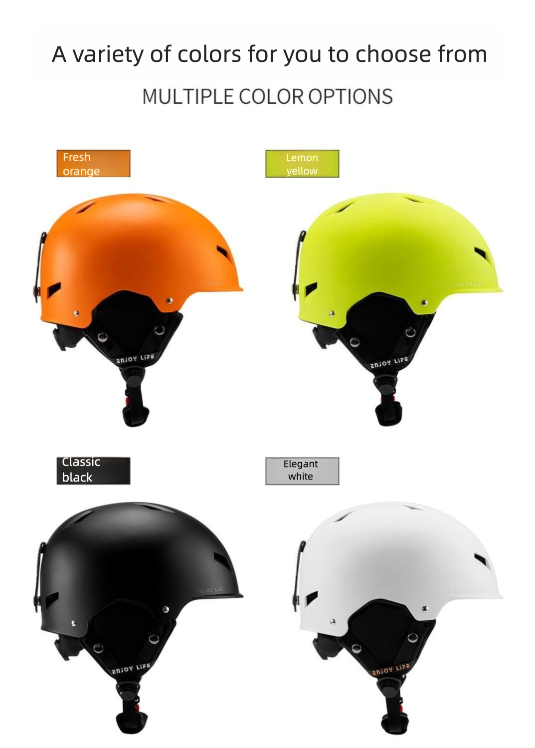 Eastinear Ski Helmet Men Women, Impact Resistant, Shock Absorbing, Large Head Circumference, Professional Outdoor Gear_voghion.com