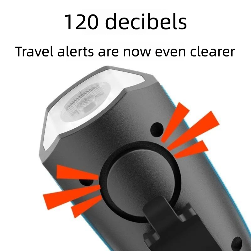 Torcia elettrica ricaricabile per bicicletta, luce anteriore per mountain bike, corno da strada, attrezzatura da ciclismo 1_voghion.com