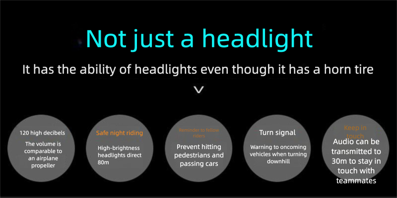 Bicycle Rechargeable Bright Flashlight Mountain Bike Road Horn Front Light Cycling Gear 1_voghion.com