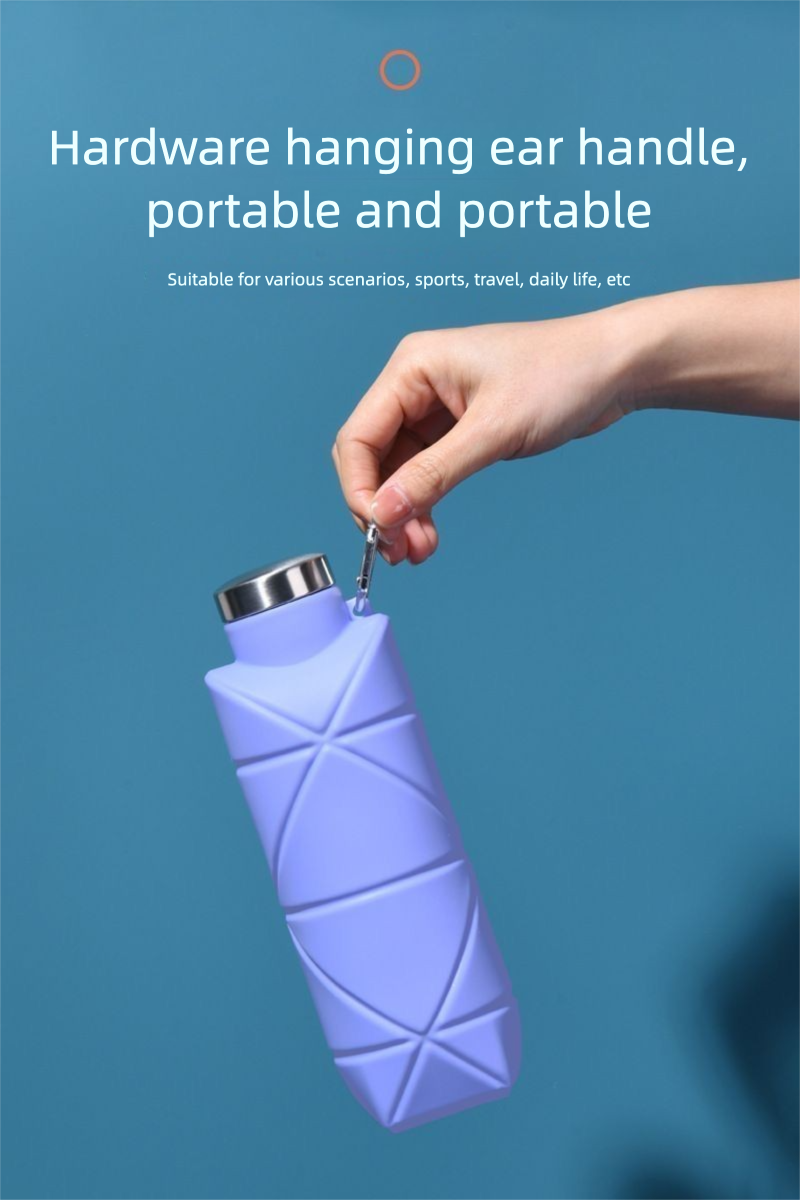 Foldable Silicone Travel Cup Outdoor Collapsible Drinking Bottle_voghion.com