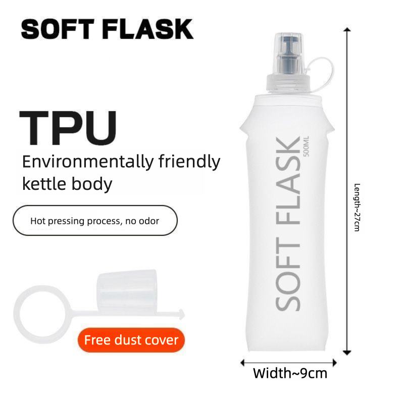Outdoor Sports Running Soft Bottle Marathon Popular Hiking Fitness Bag Foldable Water Cup Food Grade Shockproof_desvips.com