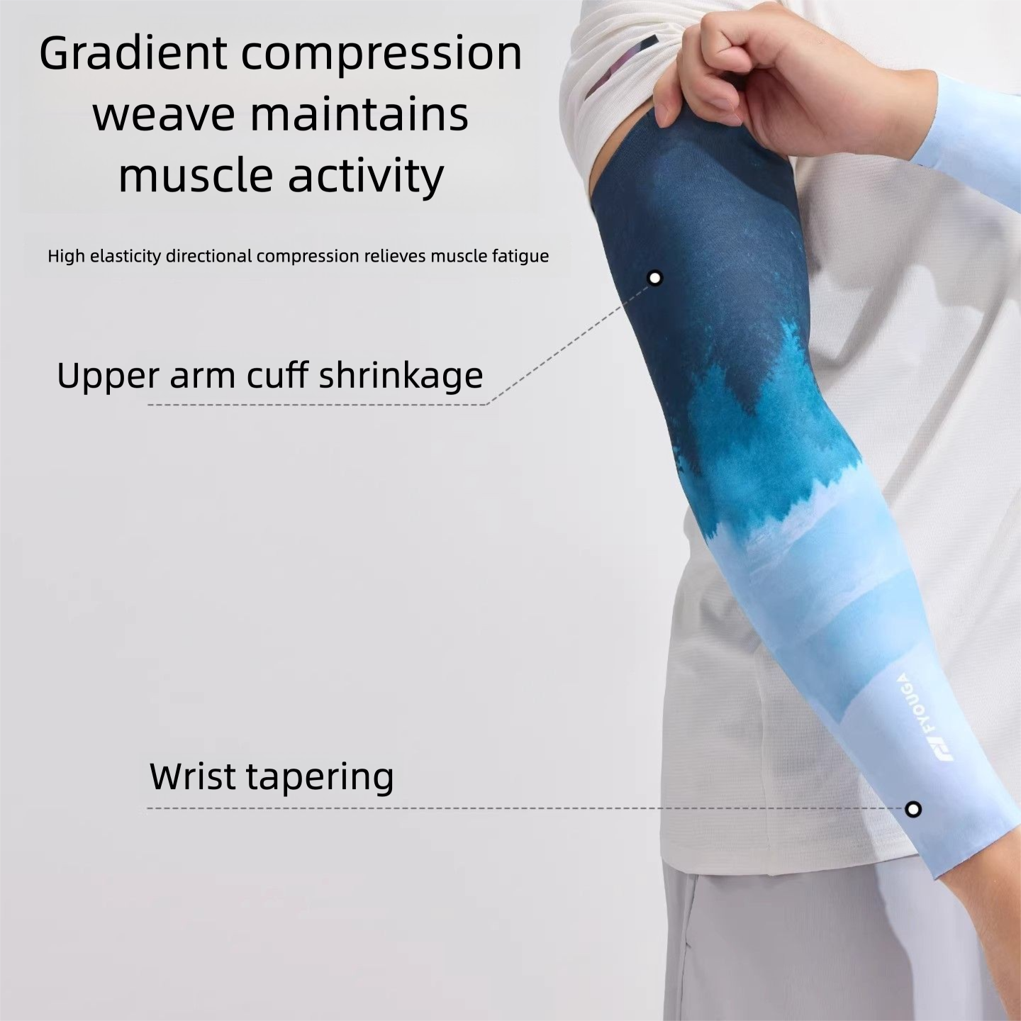 FYOUGA Sun Ice Silk Armstulpen für Damen und Herren, UV-Schutz für Frühling und Sommer, ideal für Outdoor-Aktivitäten wie Radfahren und Wandern_voghion.com