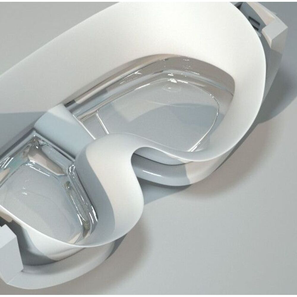 Large Frame Goggles Waterproof Anti-Fog Swimming Glasses Set With Prescription Unisex 150-1000 Degrees_voghion.com