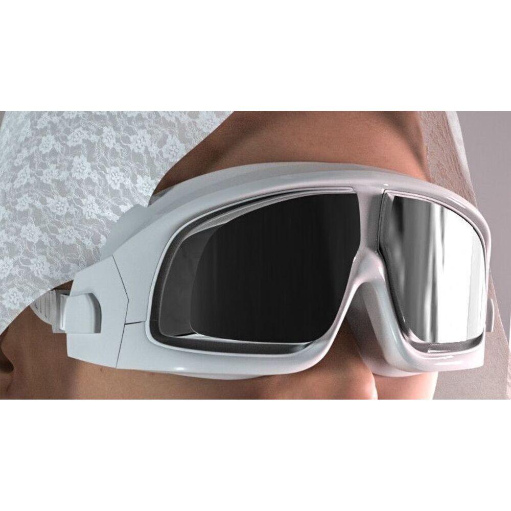 Large Frame Goggles Waterproof Anti-Fog Swimming Glasses Set With Prescription Unisex 150-1000 Degrees_voghion.com