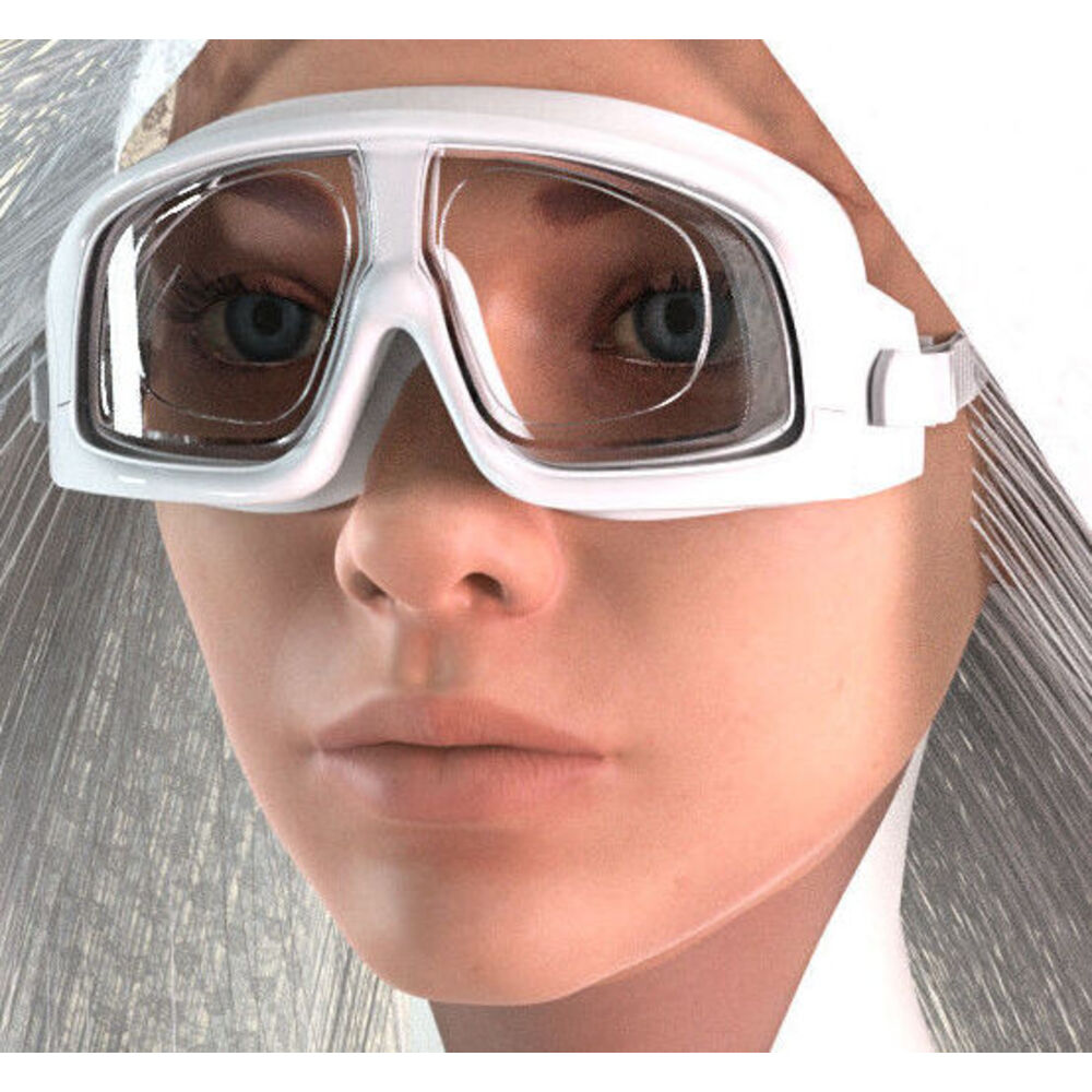 Large Frame Goggles Waterproof Anti-Fog Swimming Glasses Set With Prescription Unisex 150-1000 Degrees_voghion.com