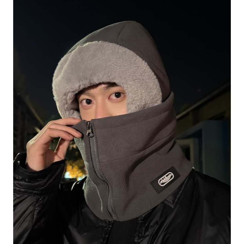 Neuer winddichter, integrierter Fahrrad-Halswärmerhut für Männer und Frauen, Winter-Reithelm mit Wärme, unverzichtbarer Kälteschutz_voghion.com