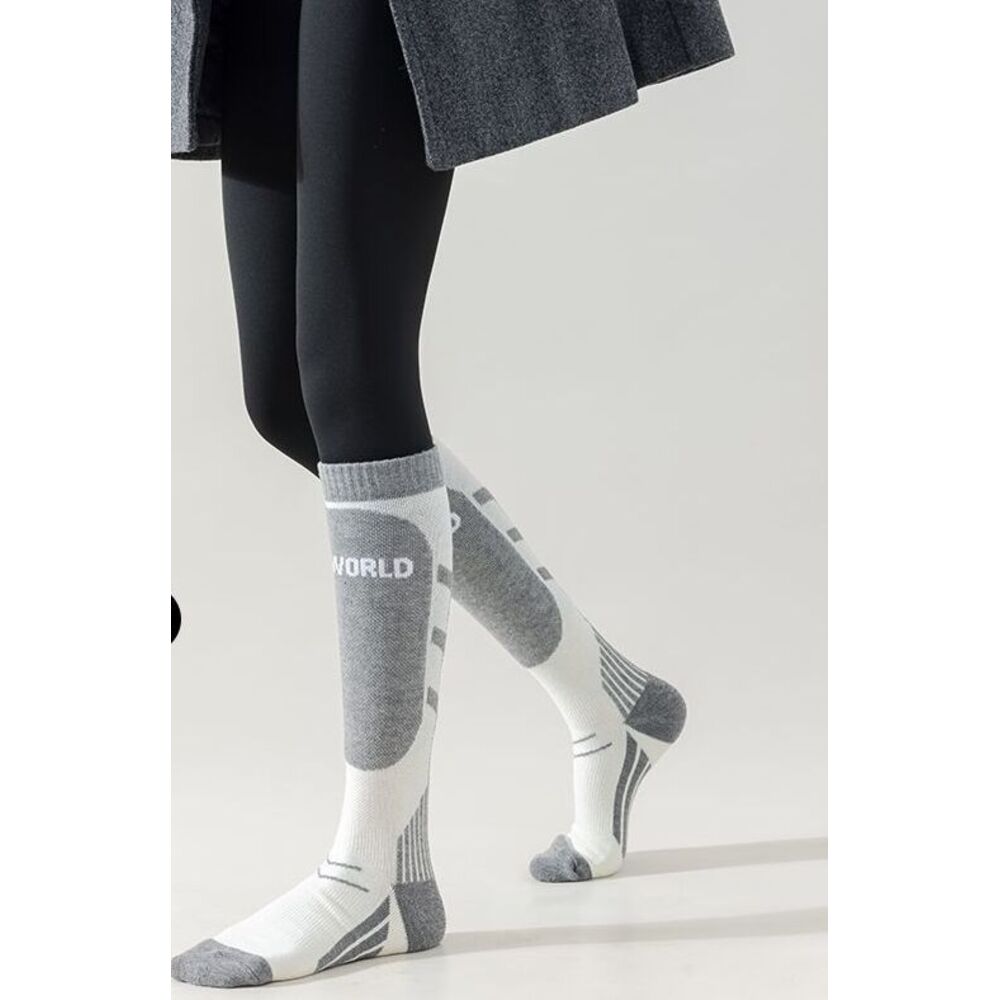 Professionele skischoenen voor heren Wintersporten Buitensporten Wollen Lange Sokken Verdikt Hardlopen Warm Koudebestendig Compressie Hoge Buis_voghion.com