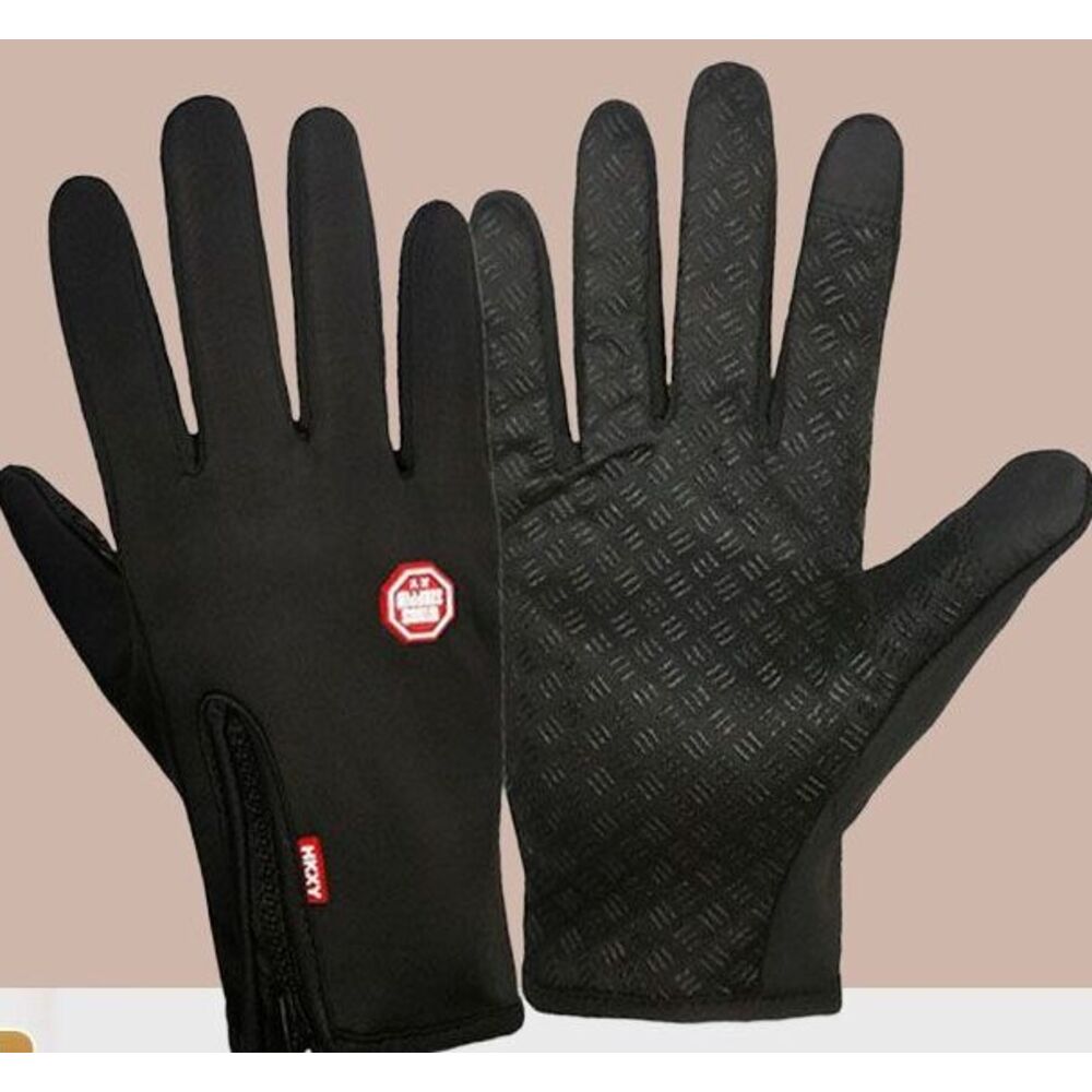 DTUCYCLE Winterhandschuhe für Herren – Warm und winddicht, ideal zum Fahren von Elektromotorrädern und Skifahren, mit Fleece gefüttert und dick gefüttert_voghion.com