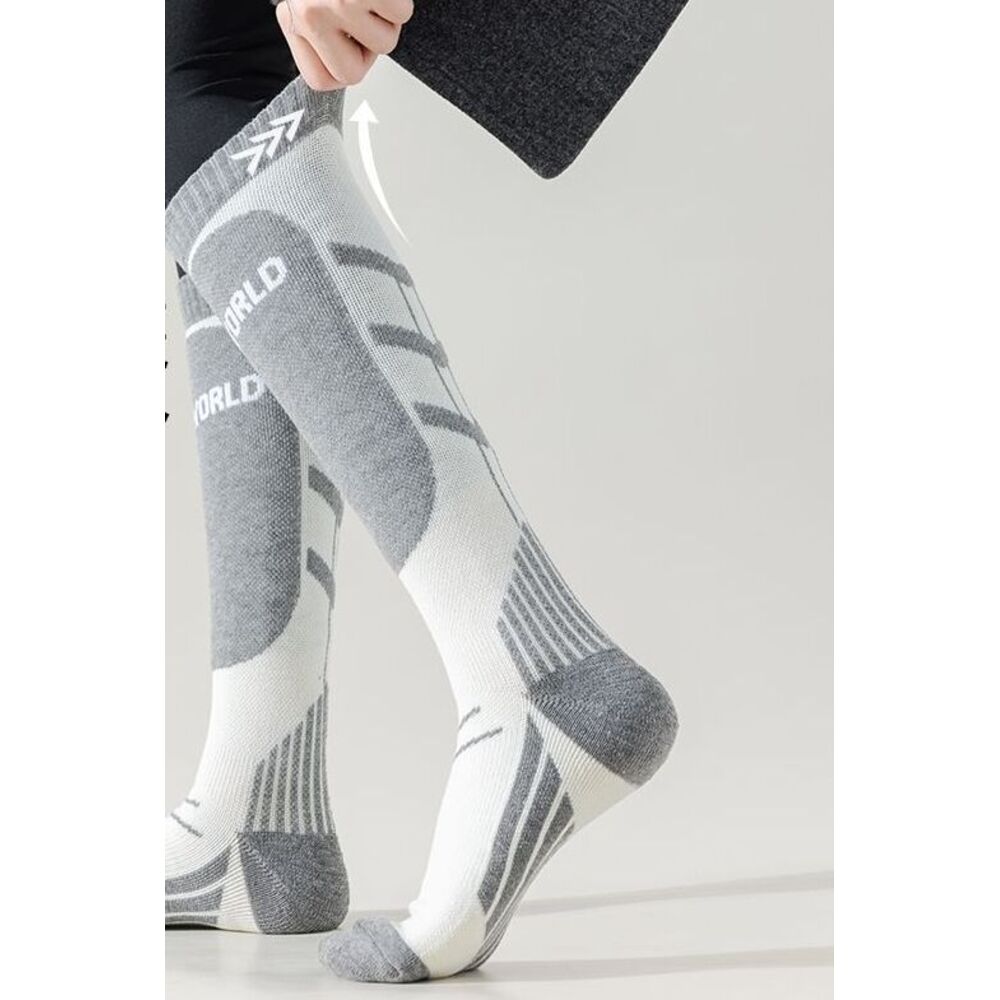 Professionele skischoenen voor heren Wintersporten Buitensporten Wollen Lange Sokken Verdikt Hardlopen Warm Koudebestendig Compressie Hoge Buis_voghion.com