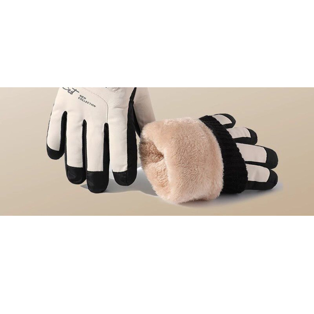 DTUCYCLE Winterhandschuhe für Herren – Warm und winddicht, ideal zum Fahren von Elektromotorrädern und Skifahren, mit Fleece gefüttert und dick gefüttert_voghion.com