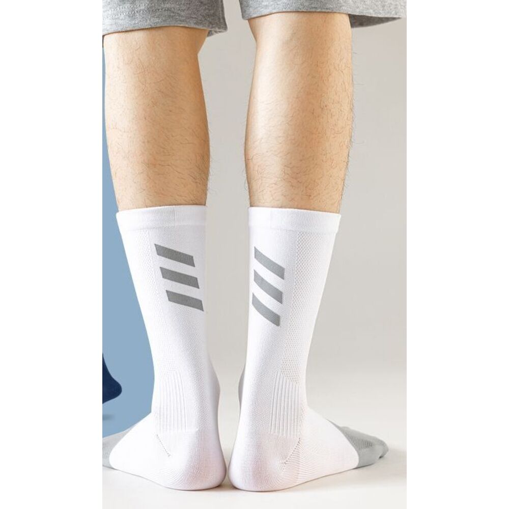 Road Bike Mid-Calf Cycling Reflective Outdoor Professional Men And Women Breathable Sports Running Socks Quick-Dry_voghion.com