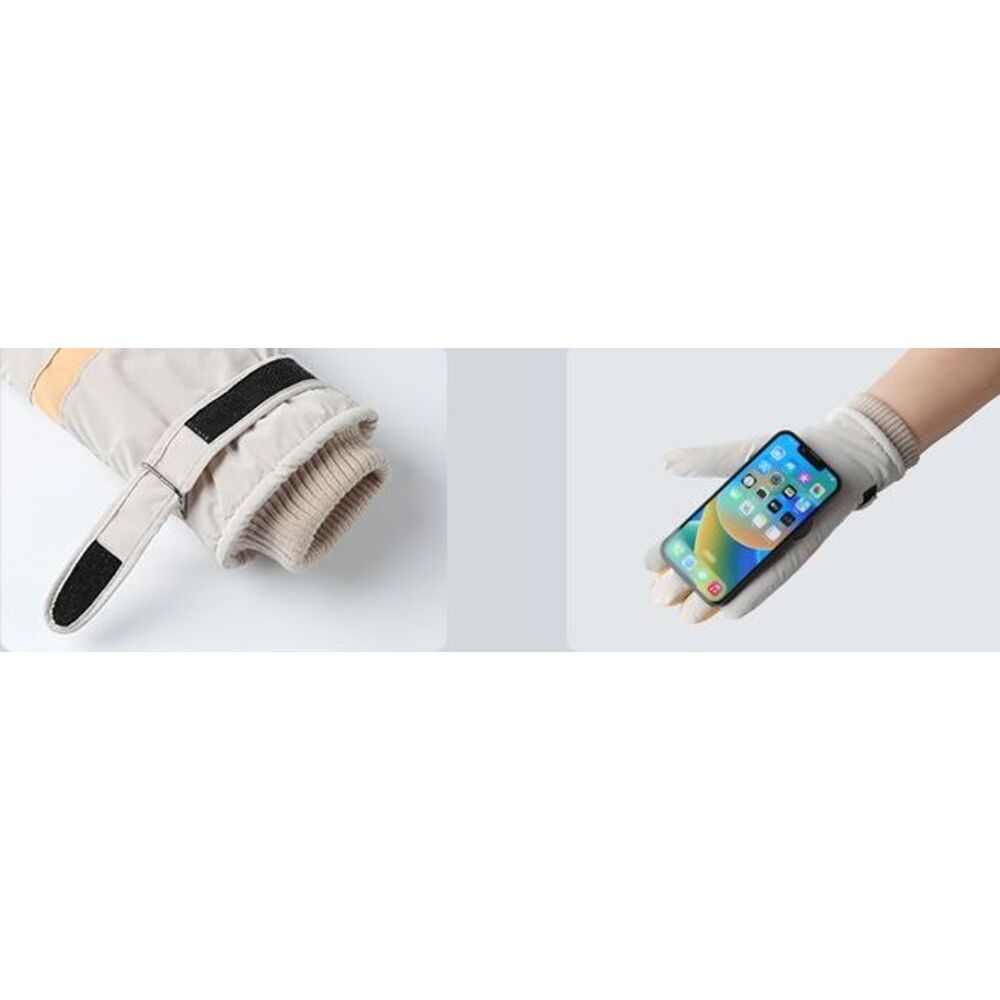 Winterhandschuhe für Damen, fleecegefüttert, winddicht, wasserdicht, Touchscreen-kompatibel, für Outdoor-Aktivitäten wie Radfahren und E-Bike-Fahren_voghion.com